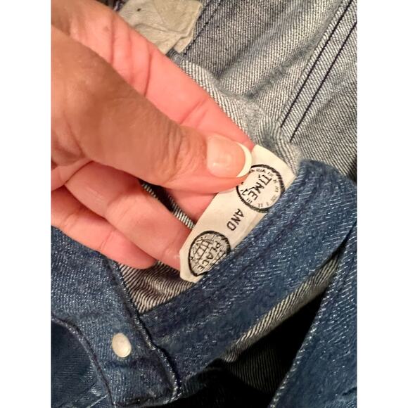 Womens 70s Vintage Time And Place Denim Flare Studded Jeans 10 - Picture 6 of 8